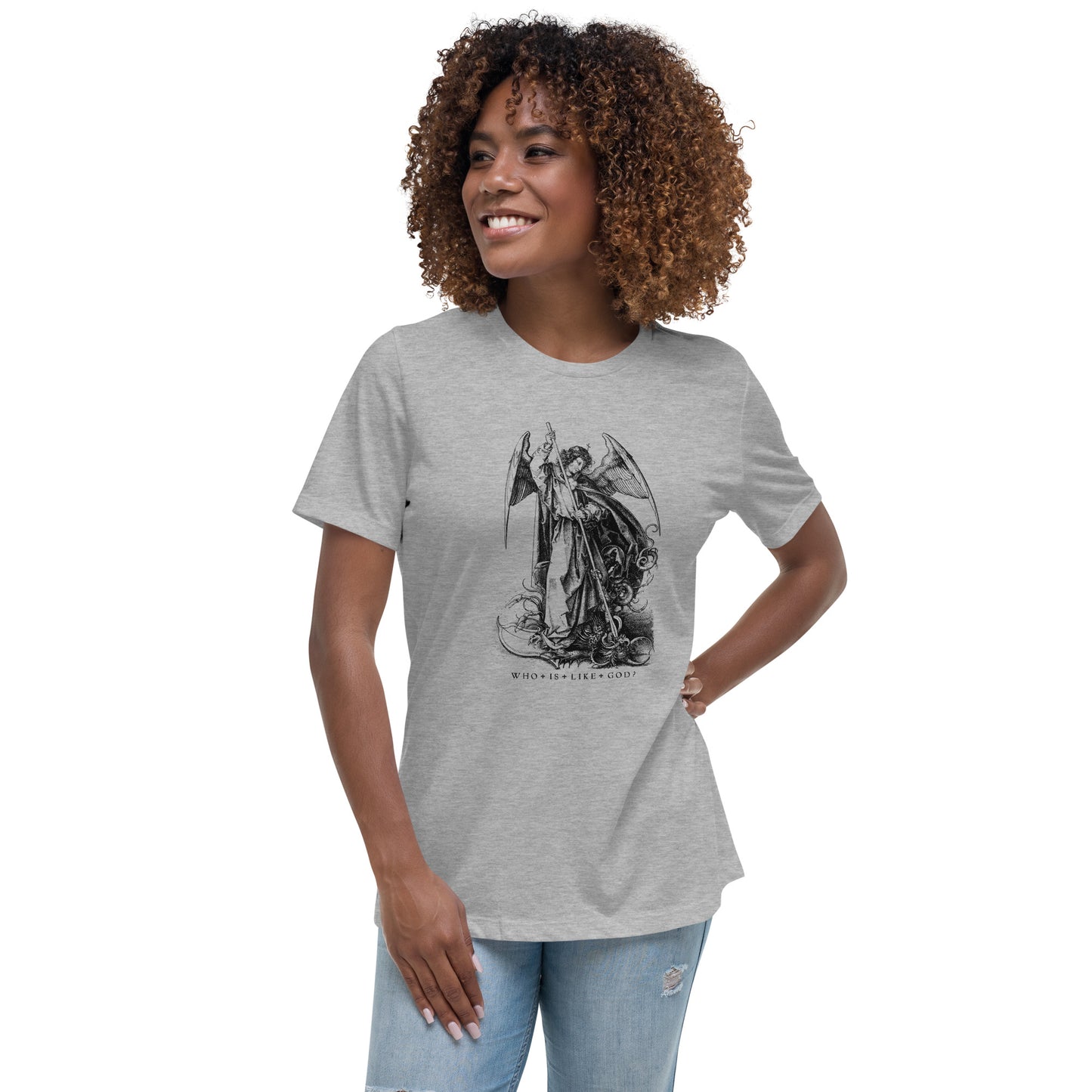 St Michael Archangel - Who is like God? - Women's T-Shirt