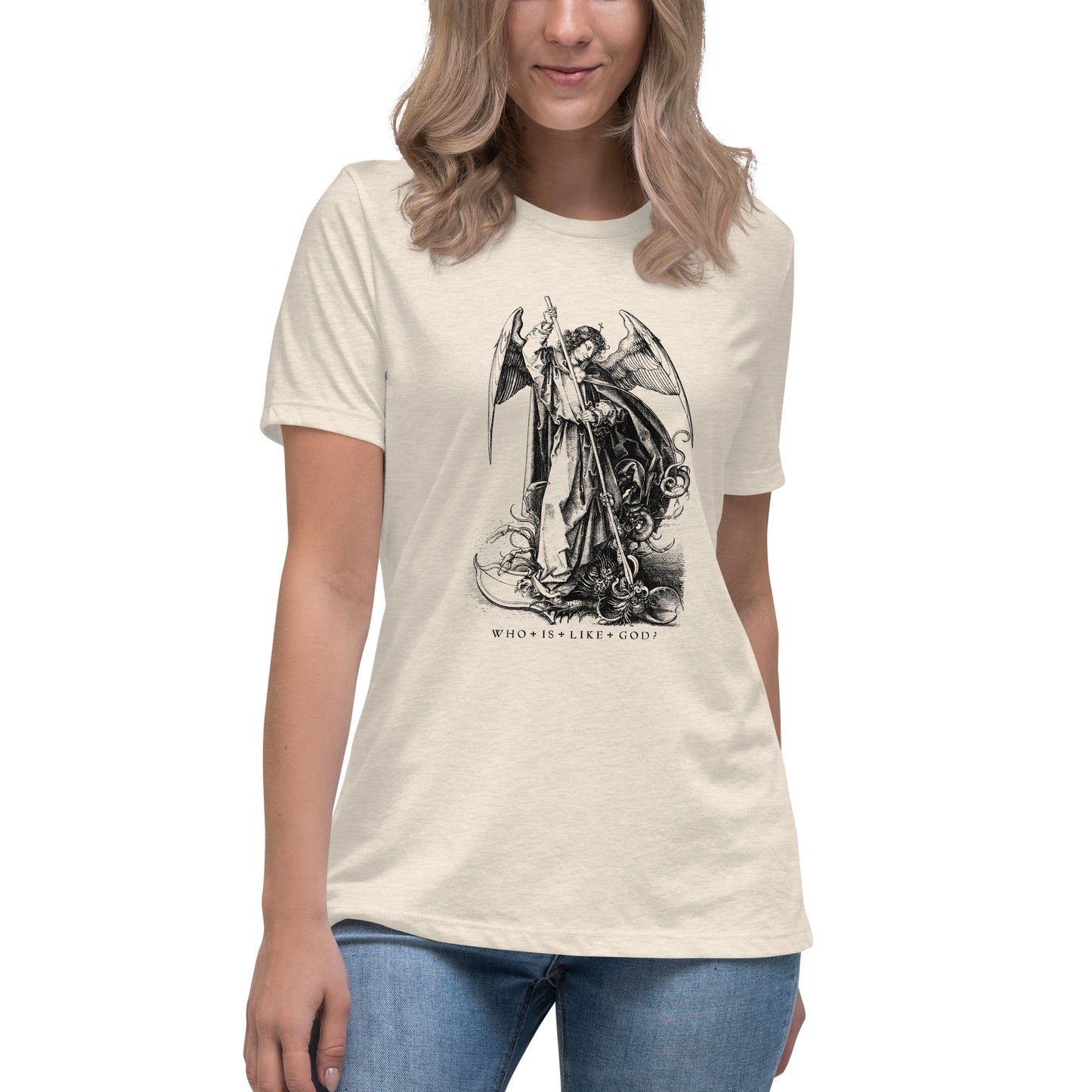 St Michael Archangel - Who is like God? - Women's T-Shirt