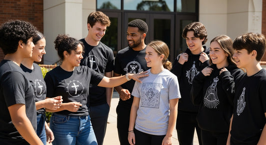 Catholic t-shirts, faith fashion, church community