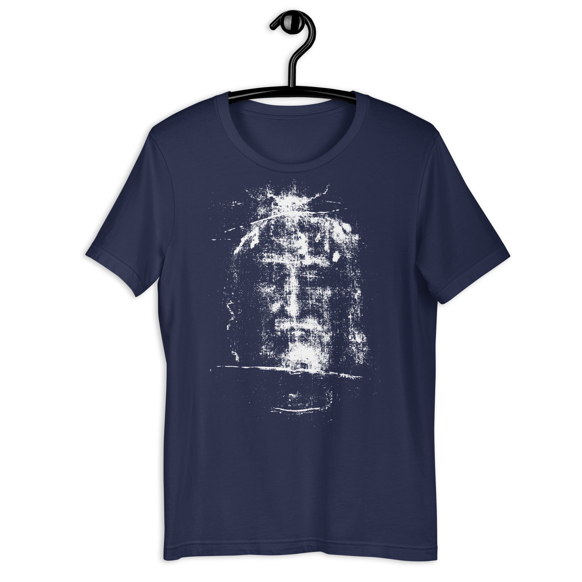 Shroud of Turin - Men's Catholic Iconography T-Shirt navy