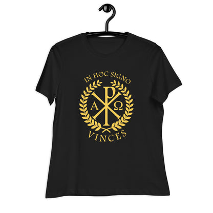 By this sign, conquer - Chi-rho Women's T-Shirt