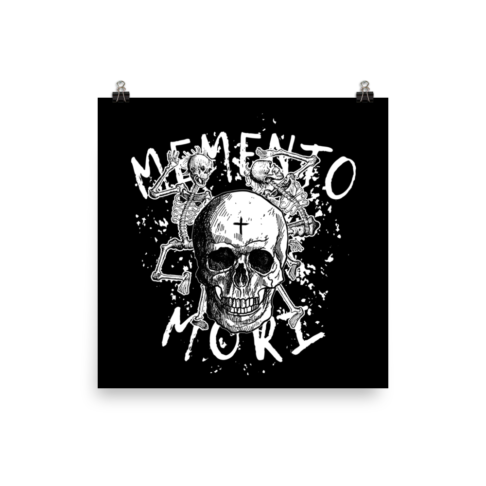Memento Mori Poster black background