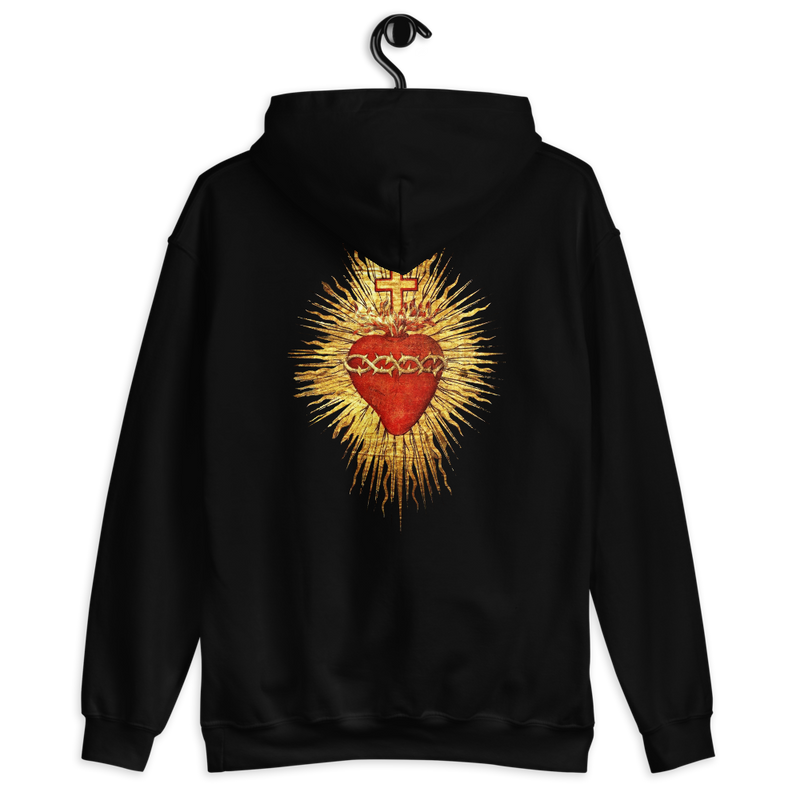 Sacred Heart Hoodie back print